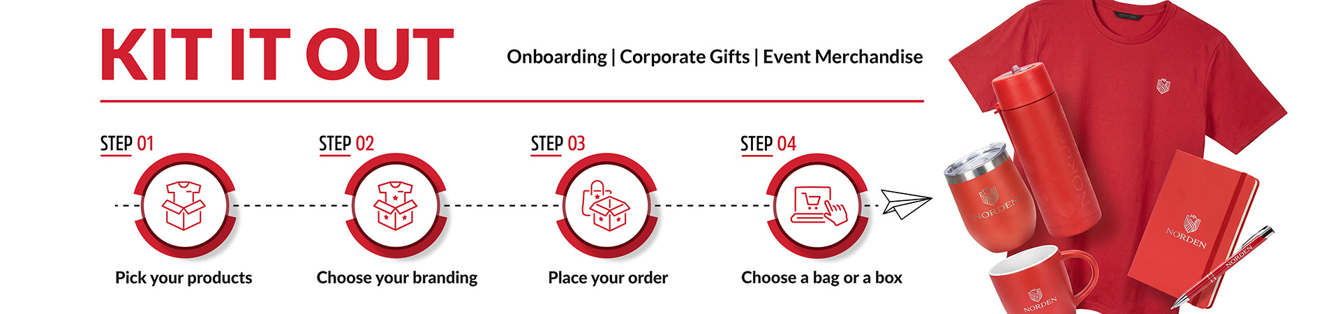 Kit it out — onboarding, corporate gifts and event merchandise